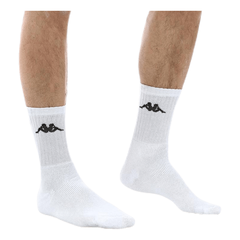 Tennis Trisper Socks 3pk White/Black