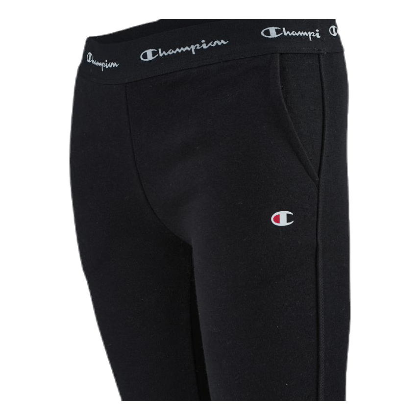 Straight Hem Pants Junior Black