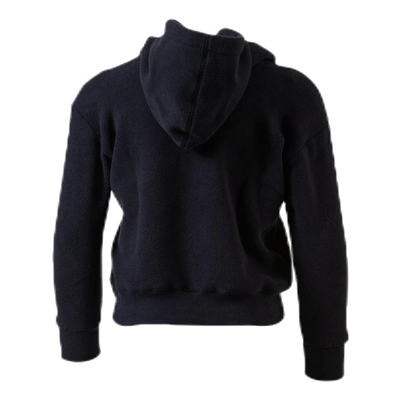 Junior Hooded Polar Fleece Black