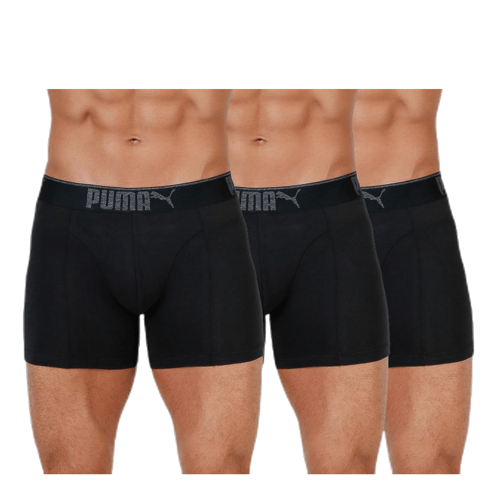 Lifestyle Sueded Cotton Boxer 3p Black