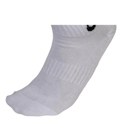 Everyday Cushioned Training Ankle Socks (3 Pairs) WHITE/BLACK