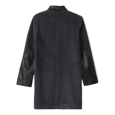 Straight Corduroy Coat Gray