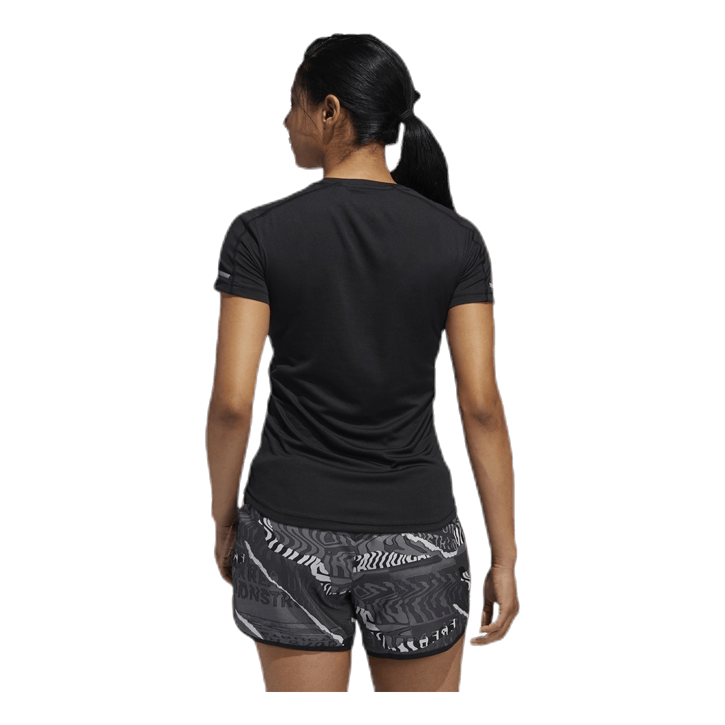 Adidas Run It Short Sleeve Tee Women Black Brandosa