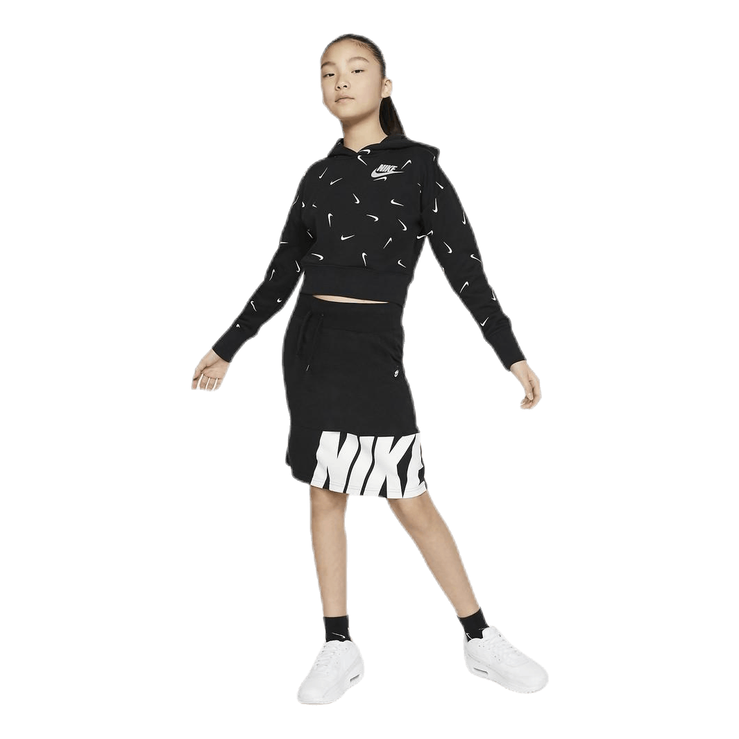 nike swooshfetti cropped hoodie