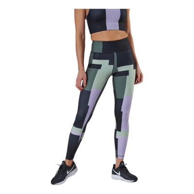 Printed Sport Tights Green