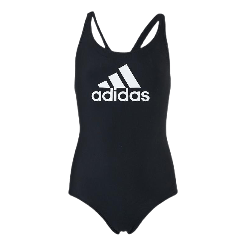 Girls Badge Of Sports Swimsuit Black / White