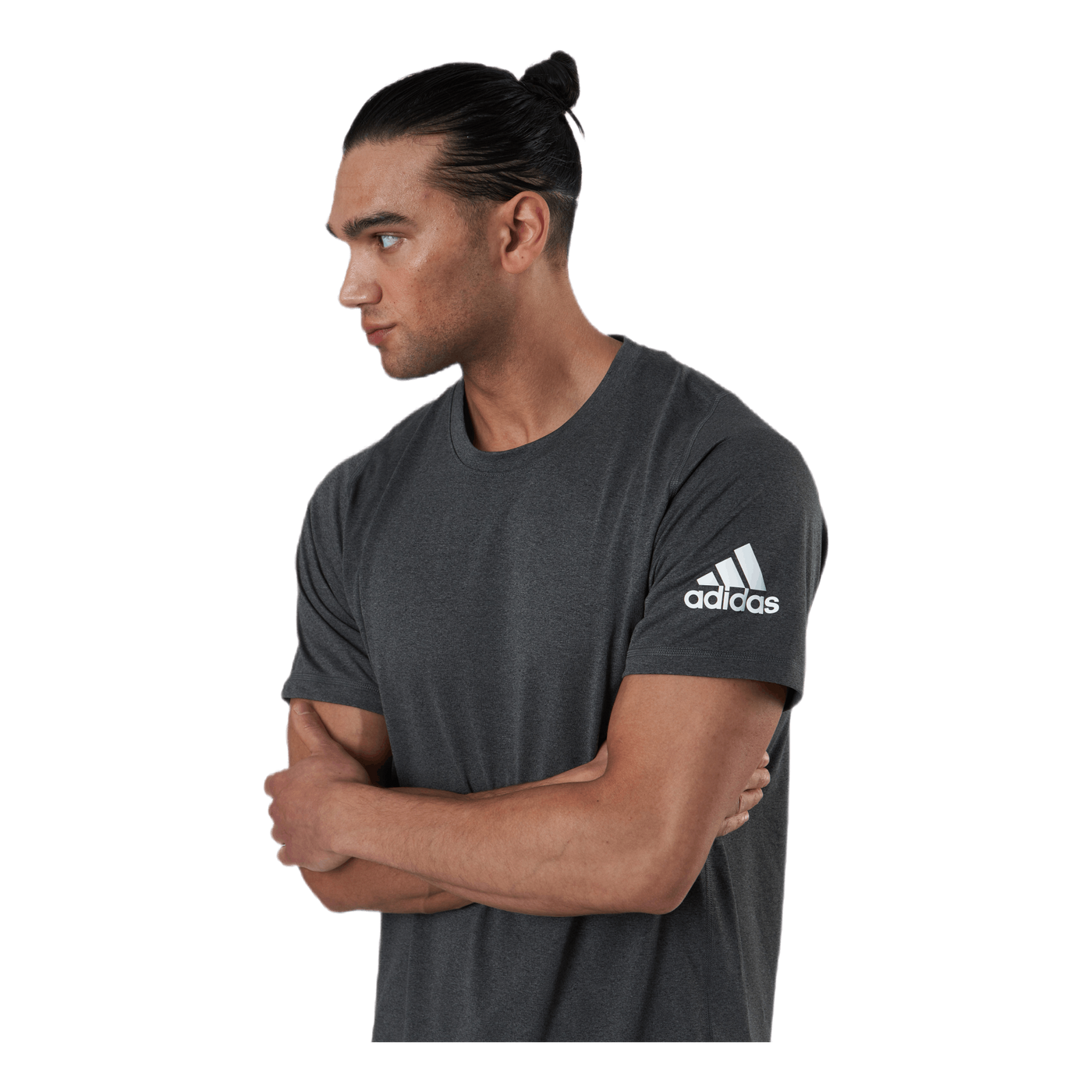 D2M 3 Freelift Ultimate Ht T Shirt Black Melange White adidas Brandosa