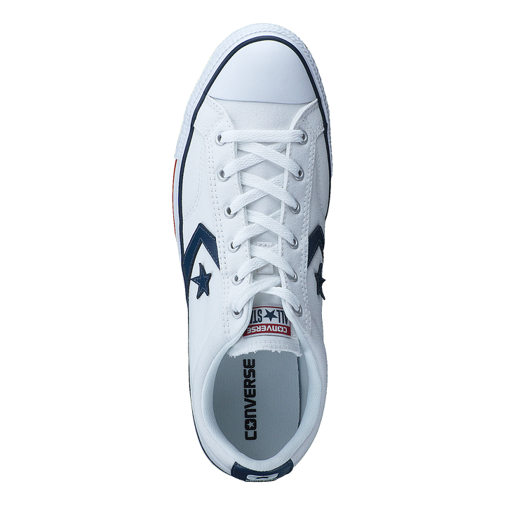 Converse Star Player Ox White White Brandosa