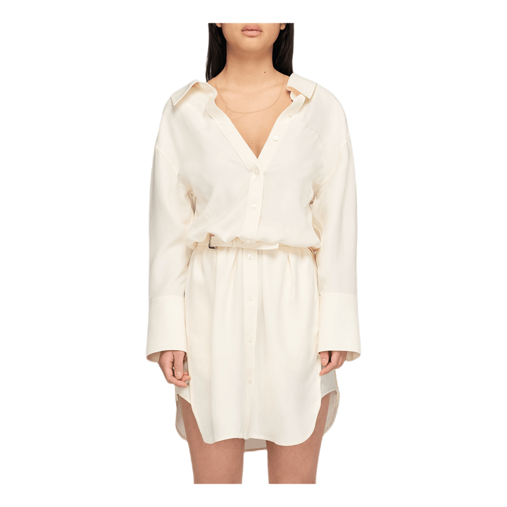 Alexander Wang Falling Shoulder Shirt Dress W White – Brandosa.com