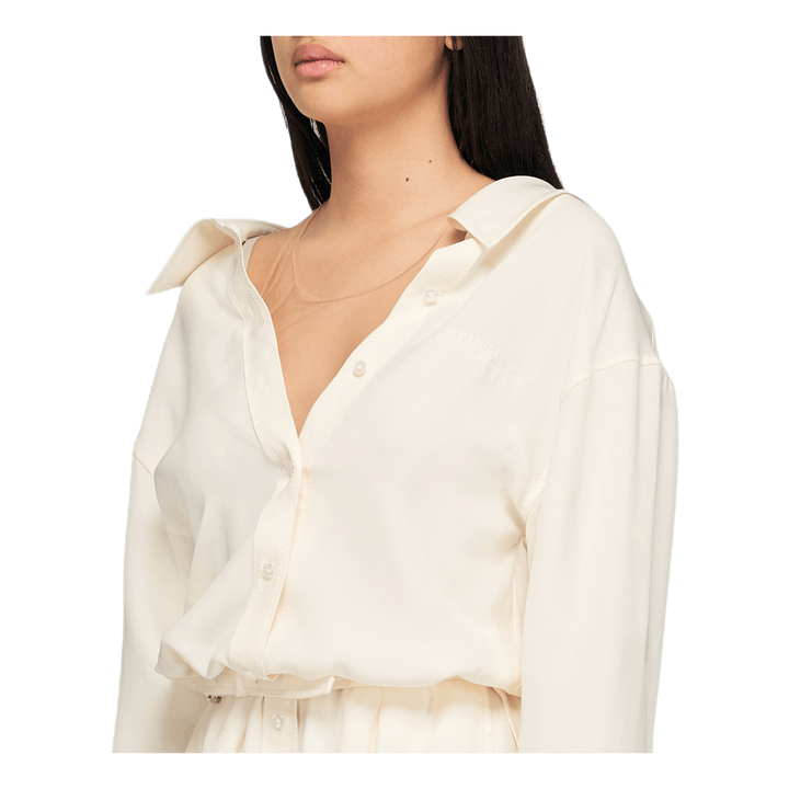 Alexander Wang Falling Shoulder Shirt Dress W White – Brandosa.com