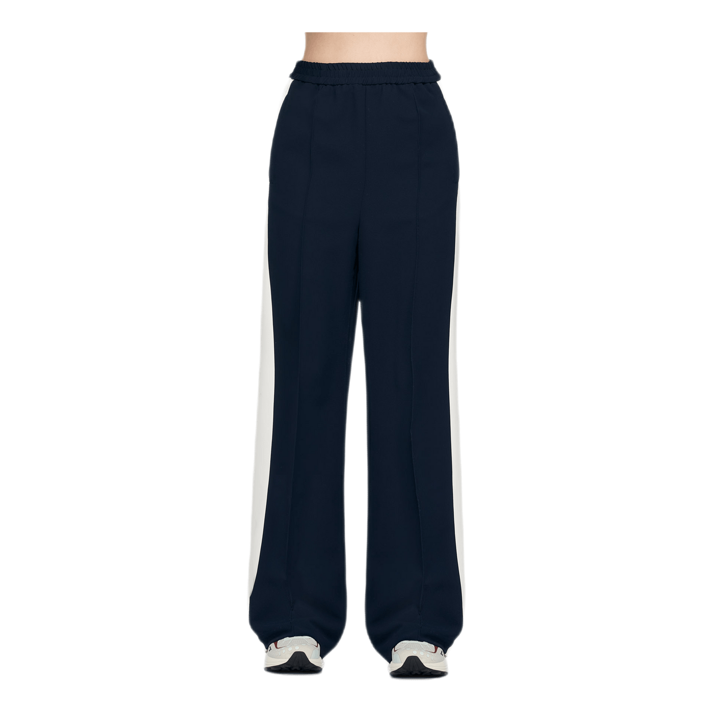 Flare Pants With Side Stripes Blue