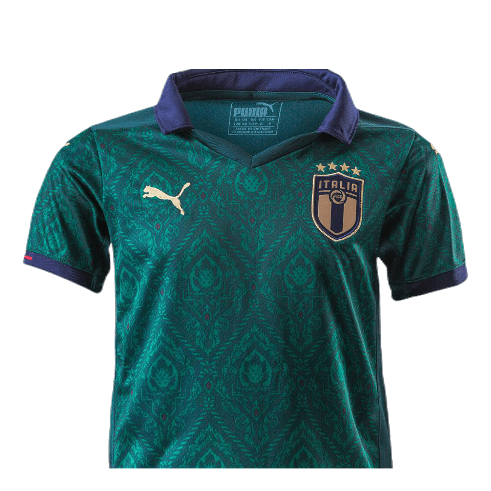 FIGC Third Shirt Replica Jr Blue/Green