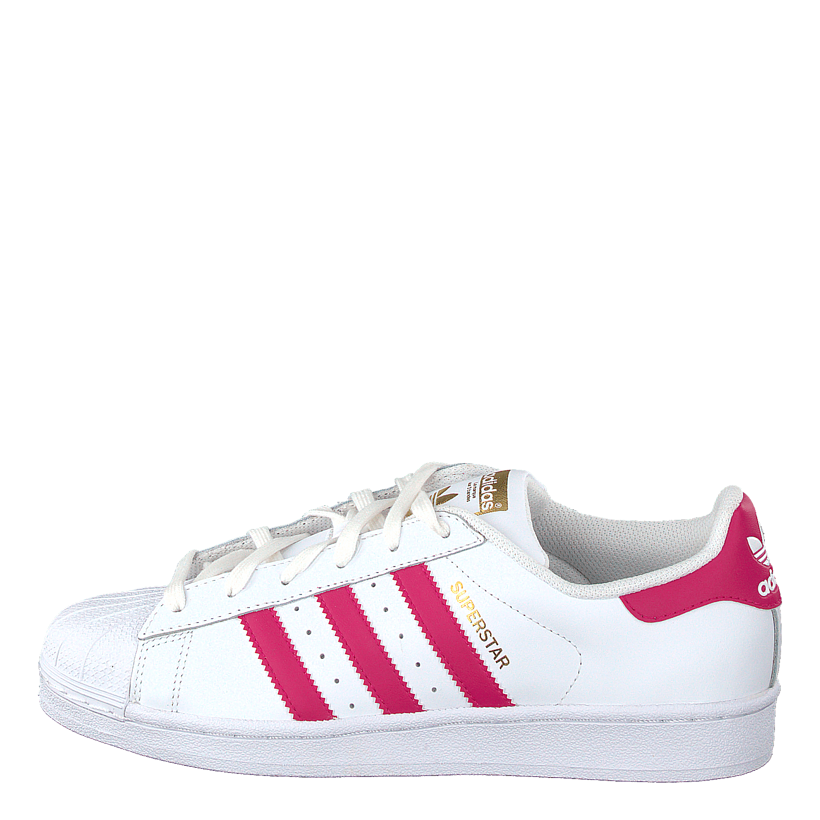 Superstar Foundation Jr White Bold Pink adidas Originals