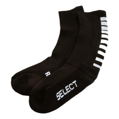 Sports socks striped long Black