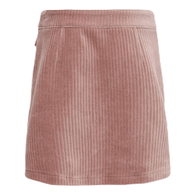Ketty Cord Button Skirt Pink
