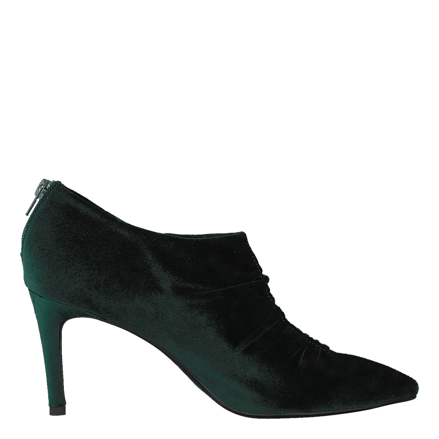 Shoe Stiletto Velvet Dark Green