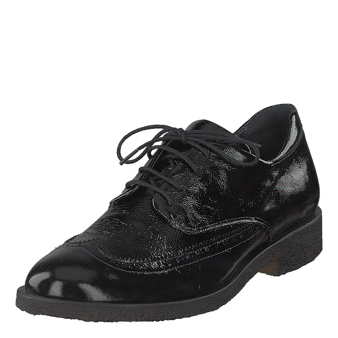Brogues W. Cap-toe And Laces Black Patent