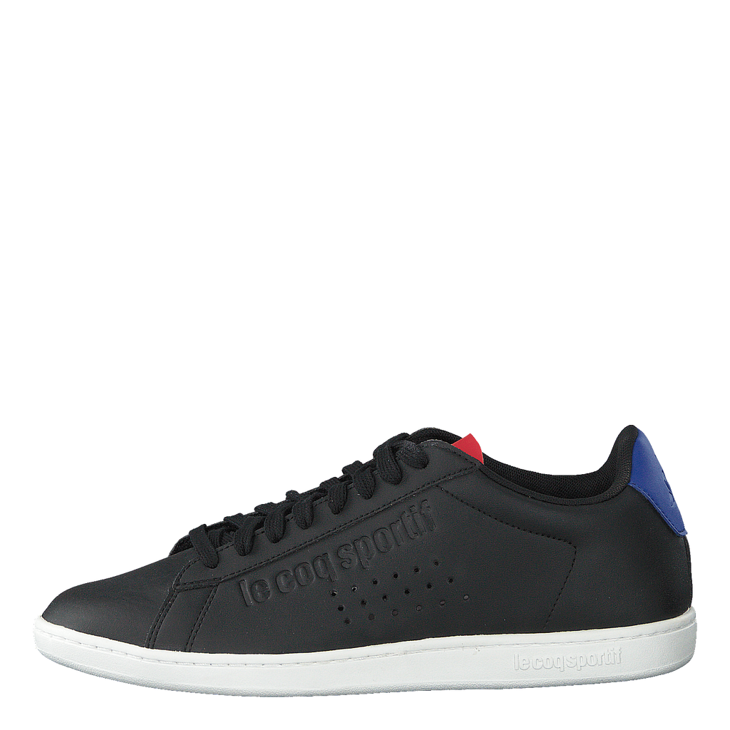 Le Coq Sportif Courtset S Leather Black Cobalt Brandosa