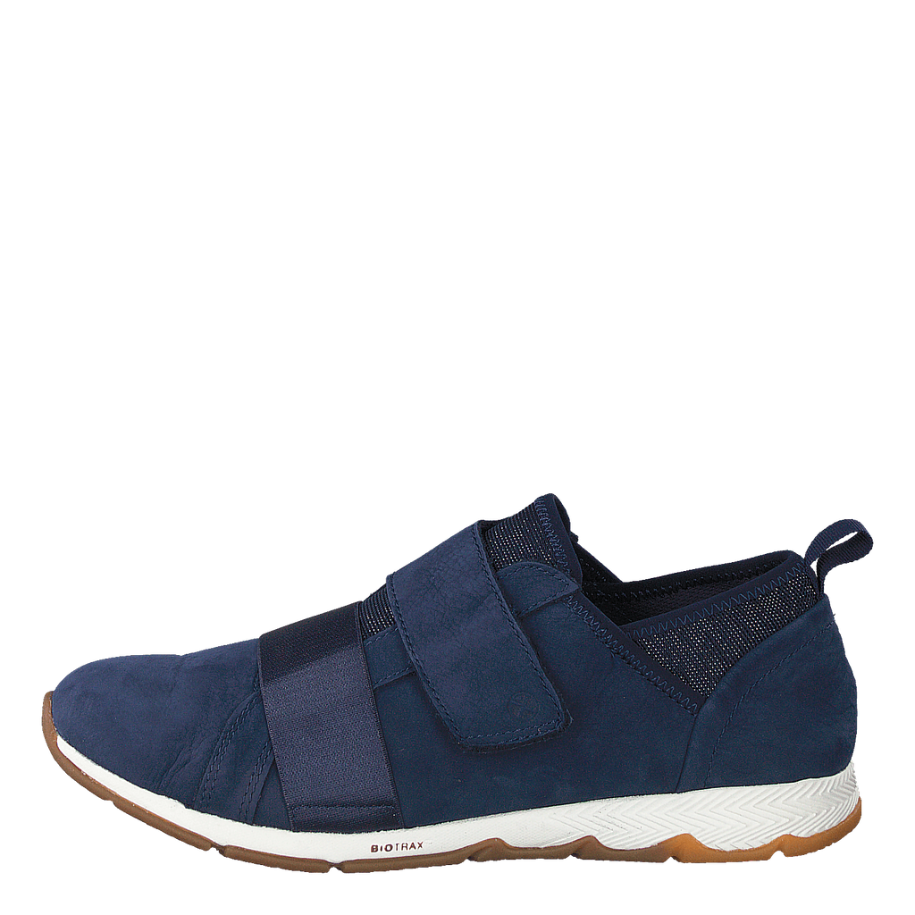 Hush Puppies Cesky Strap Slip On Royal Navy Nubuck Brandosa