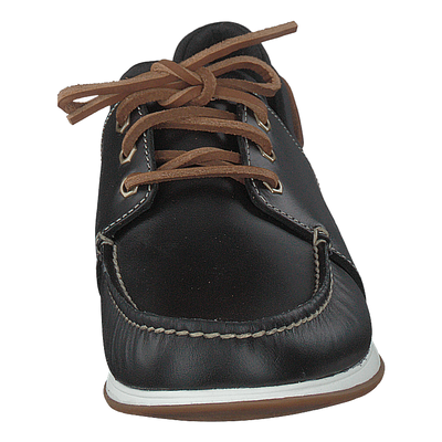 Timberland Heger s Bay 3 Eye Boat Black Full Grain Brandosa