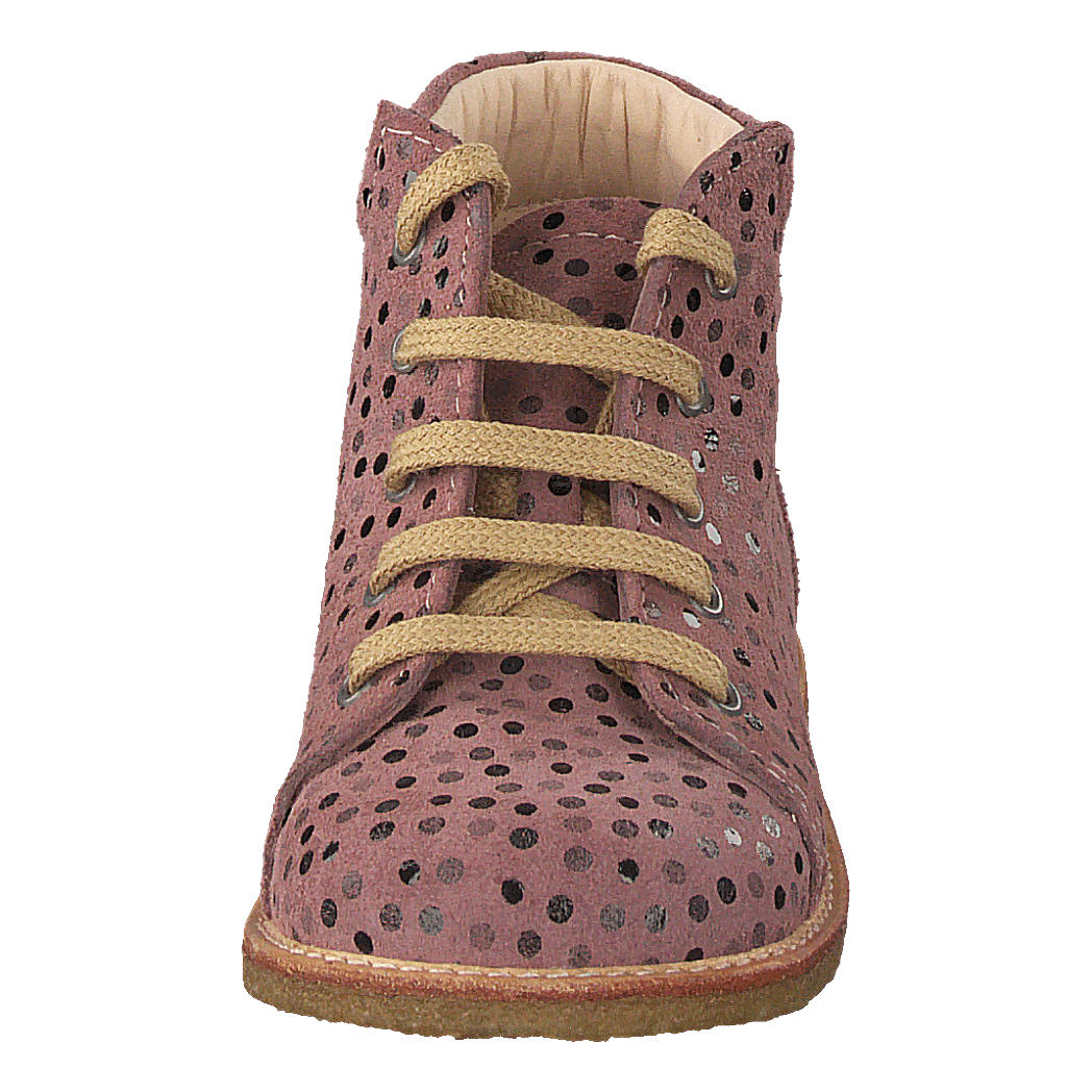 Starter Boot With Laces Rose Dot