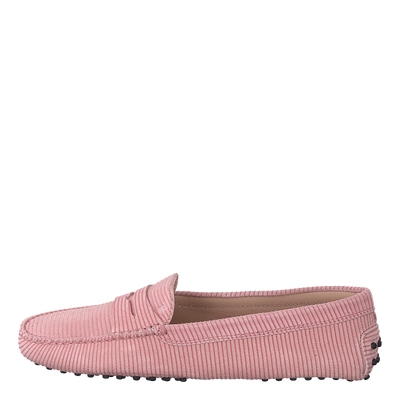 Gommino Suede Loafers Light Pink