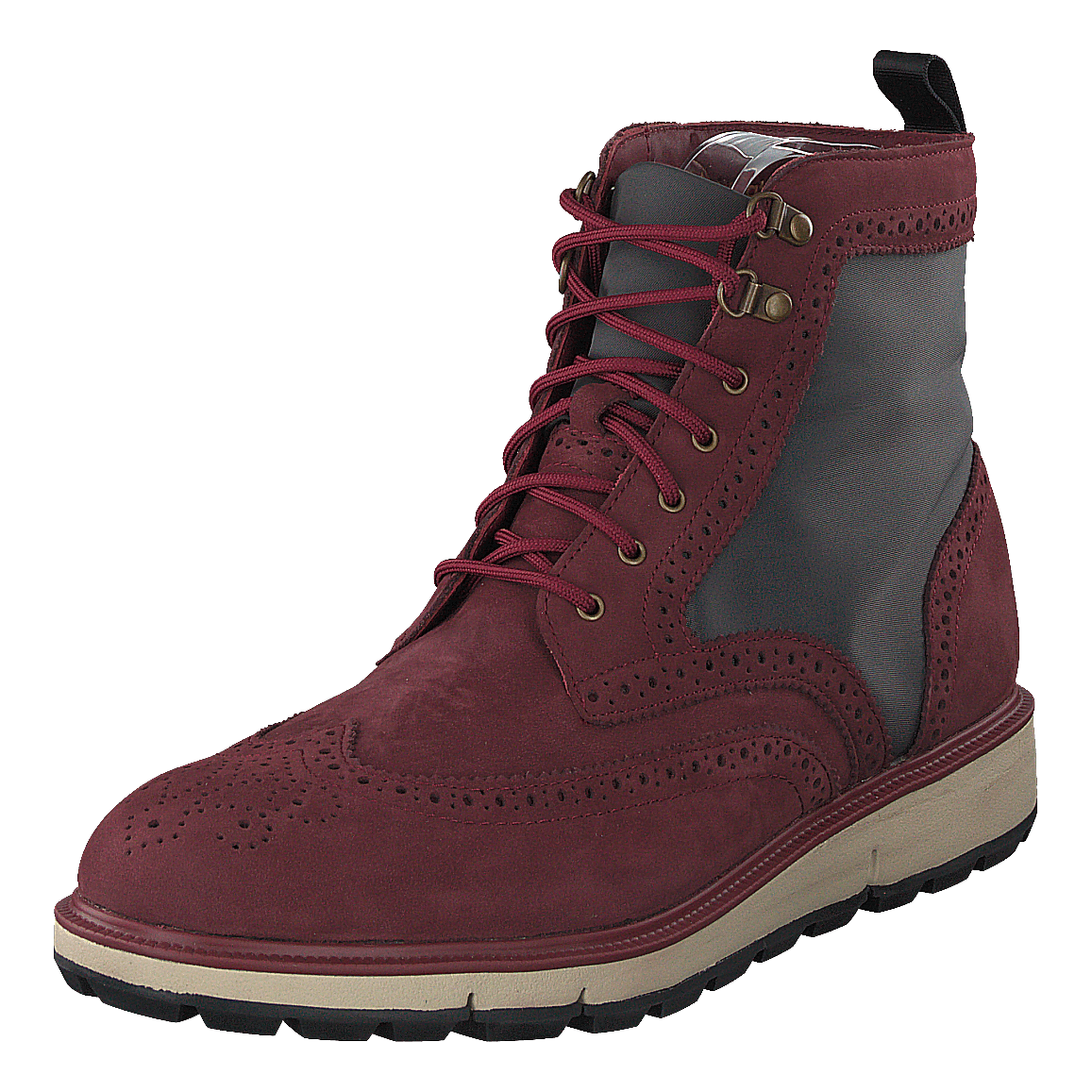 Motion Wing Tip Boot Cabernet/gray/black
