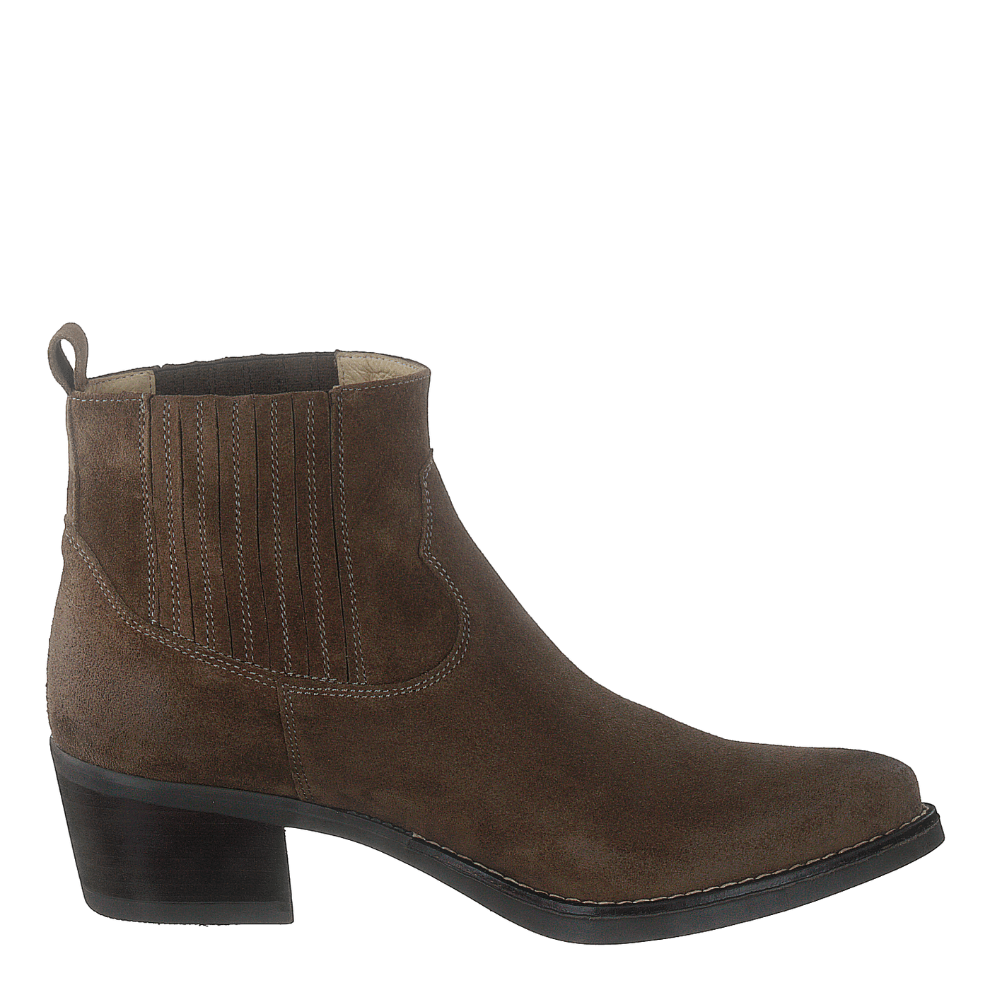 Mid Elastic Boot Taupe