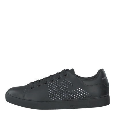 Lace Up Sneaker B168 Black+silver