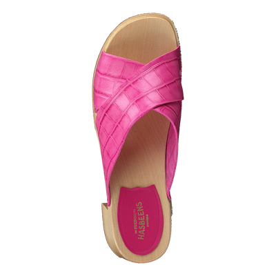 Anette High Hot Pink Croc