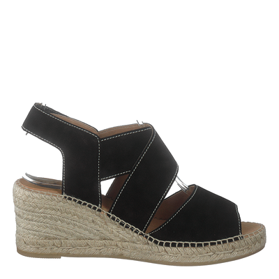 Ania Natural Suede Negro
