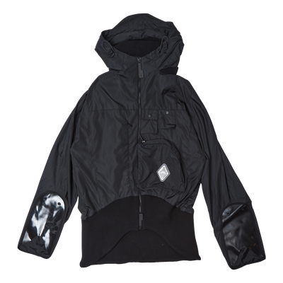 Ventral Jacket With Asymmetric Black