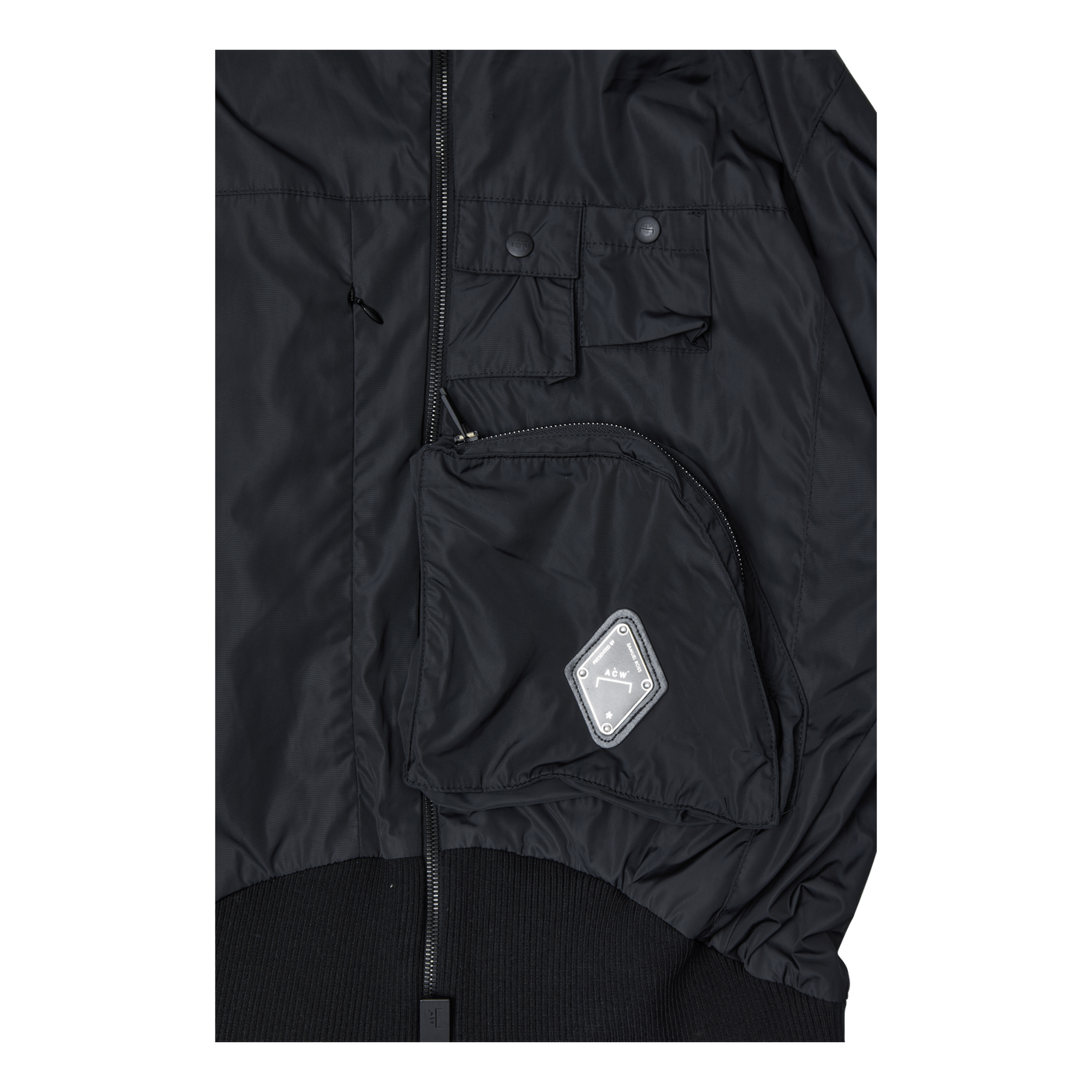 Ventral Jacket With Asymmetric Black