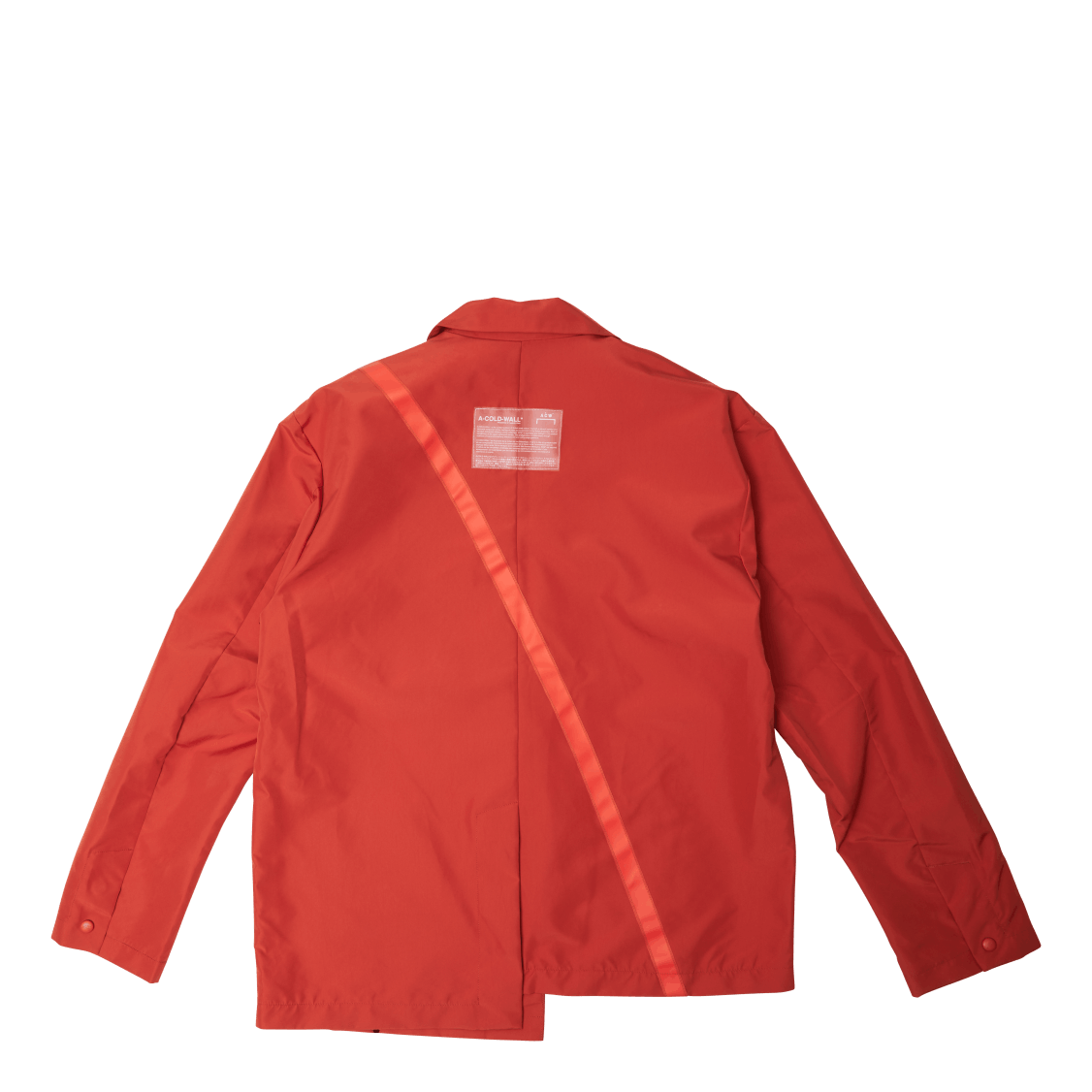 Blazer Jacket Asymmetric Pocke Orange