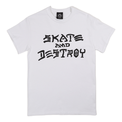 Skate And Destroy Tee White