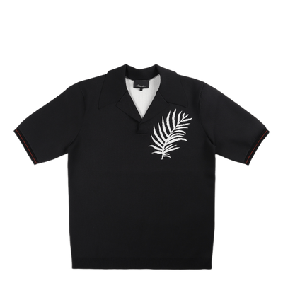 Palm Tree Polo Shirt Black
