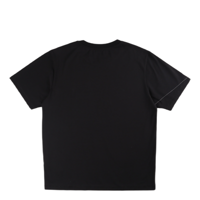 Contrast Topstitch T-shirt Black