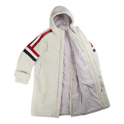 Articulated Hooded Parka White