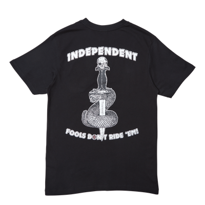 Fools Dont Tee Black