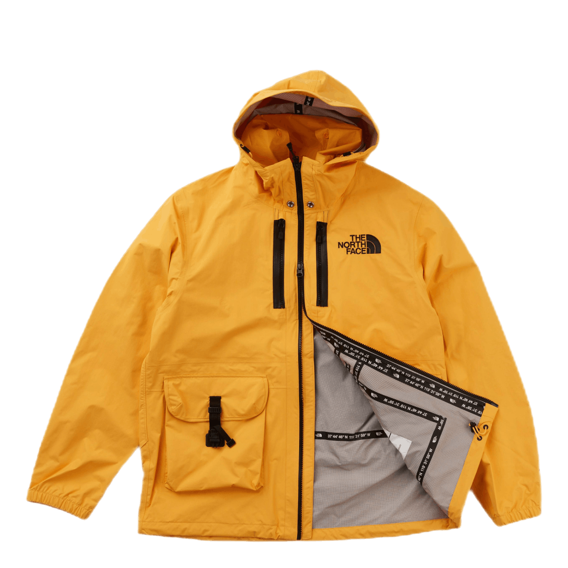 Double Cargo Hooded Jacket Yellow