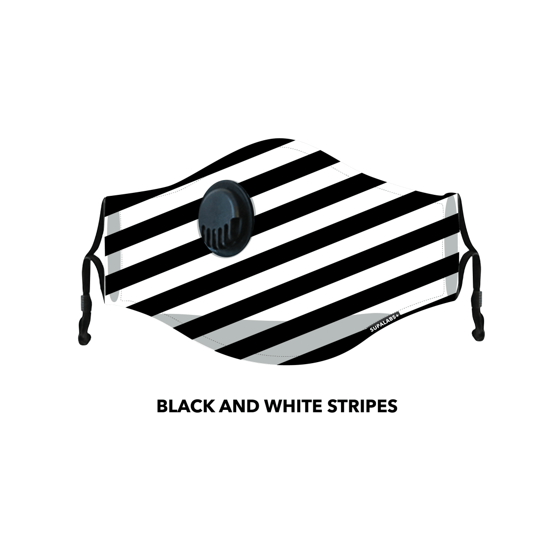 Supa-labs Li Adult Hero Mask Blk/wht Str Black-white Stripe – Brandosa.com