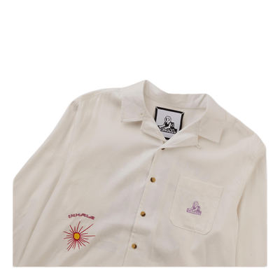 Inhale Ls Button Up Shirt Natural