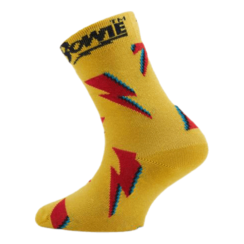 Flashy Bowie Kids Sock Yellow