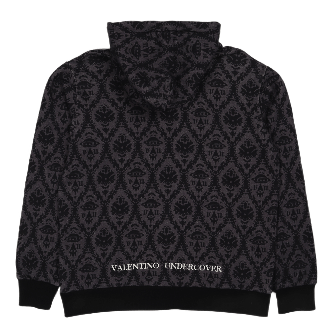 X Valentino Ufo All Over Print Black