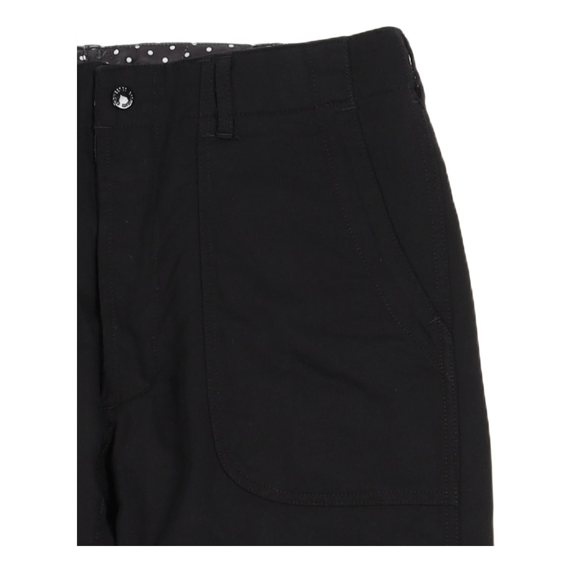 Reversible Pant Black Cotton/wool Sateen