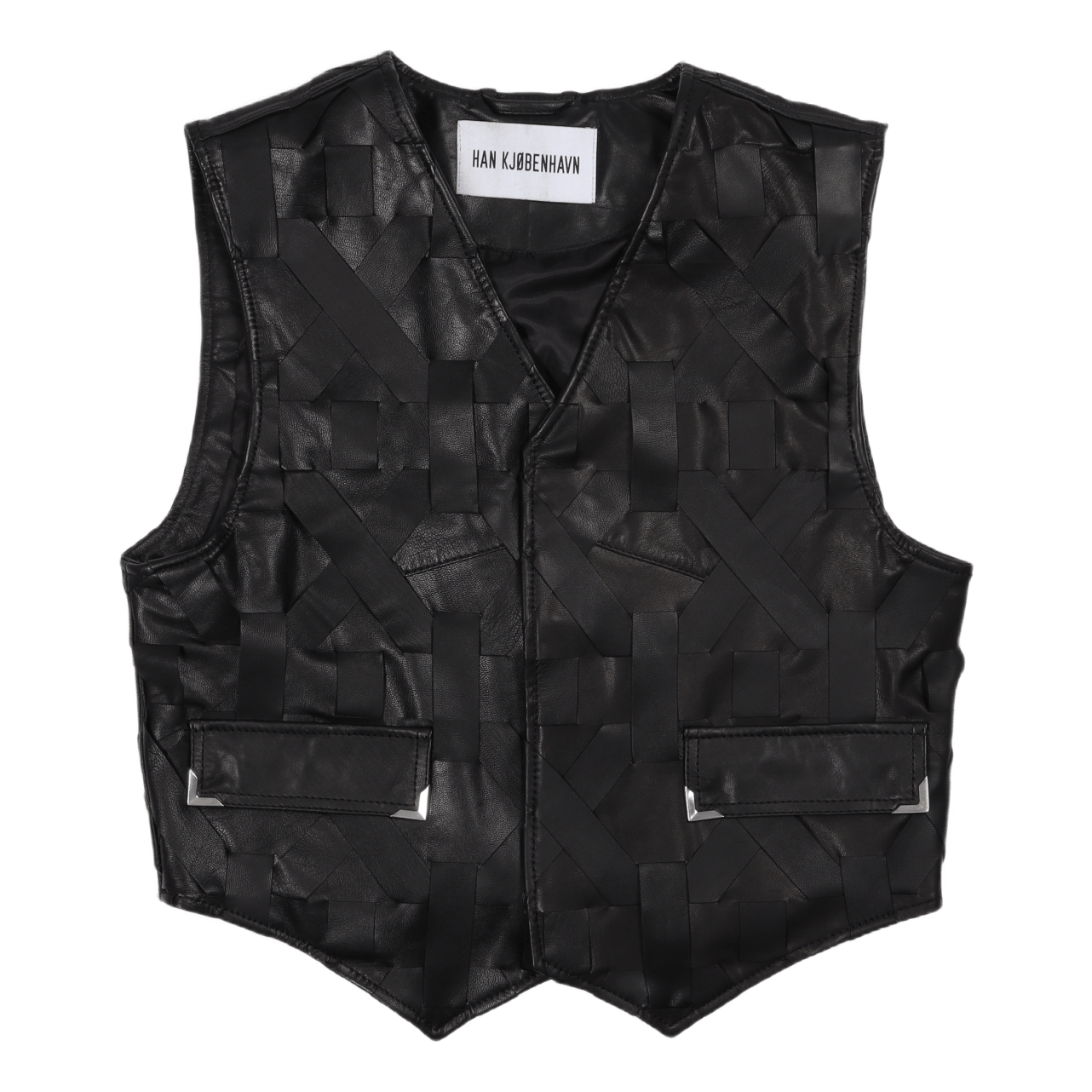Leather Vest Black Leather
