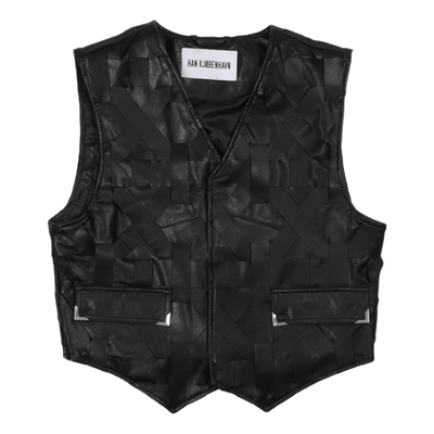 Leather Vest Black Leather
