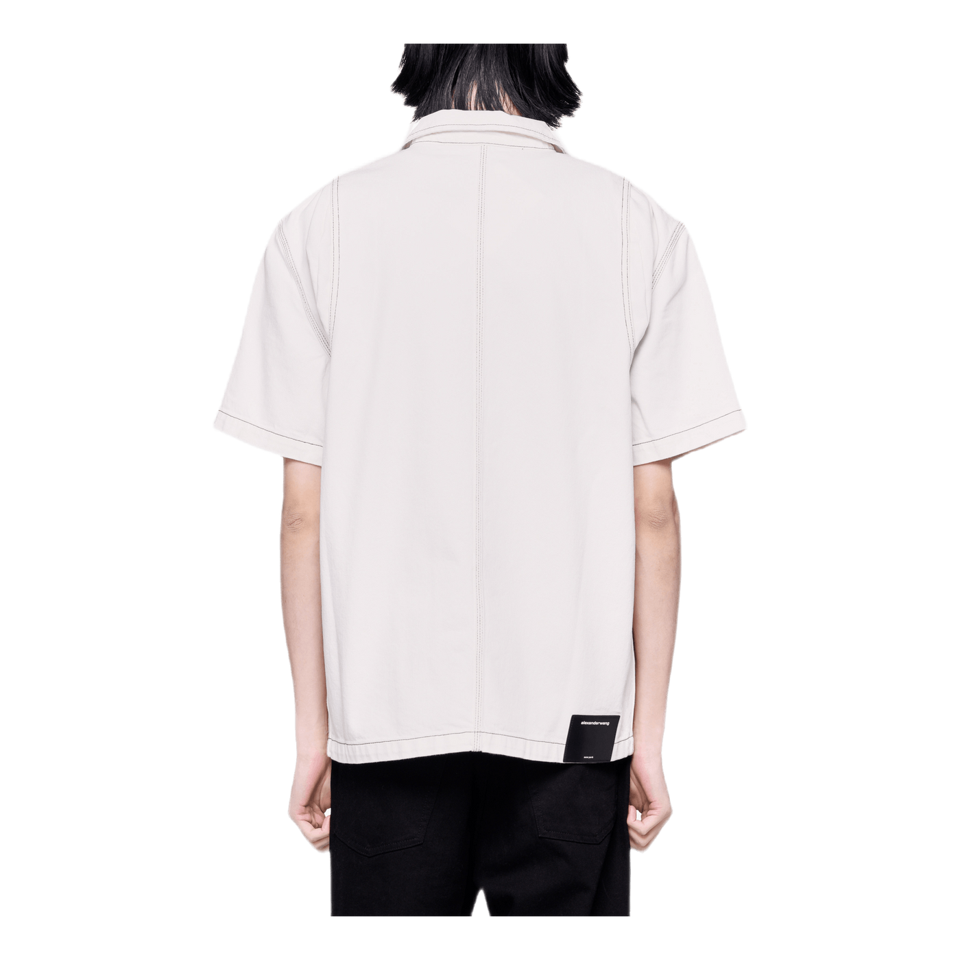 Overdyed Denim Shirt White