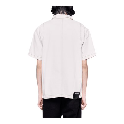 Overdyed Denim Shirt White