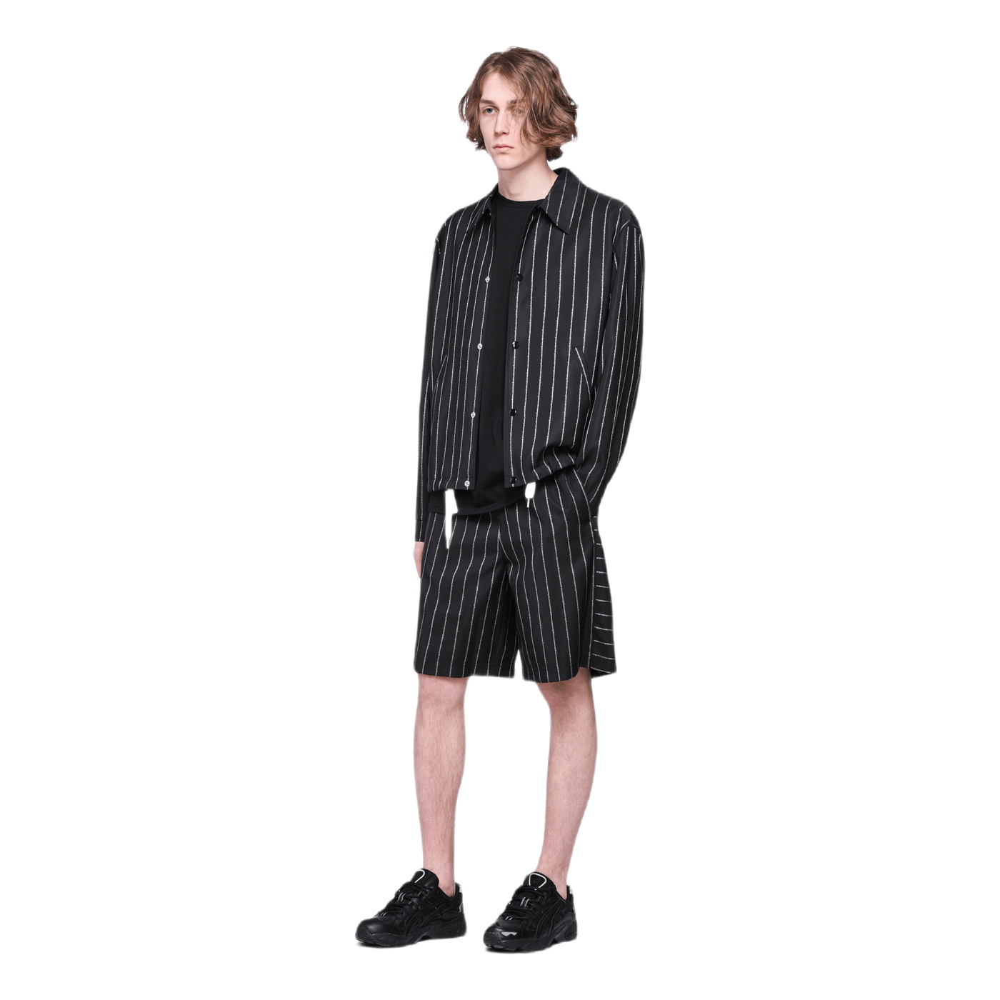 Wool Jaqcuard Shorts Black